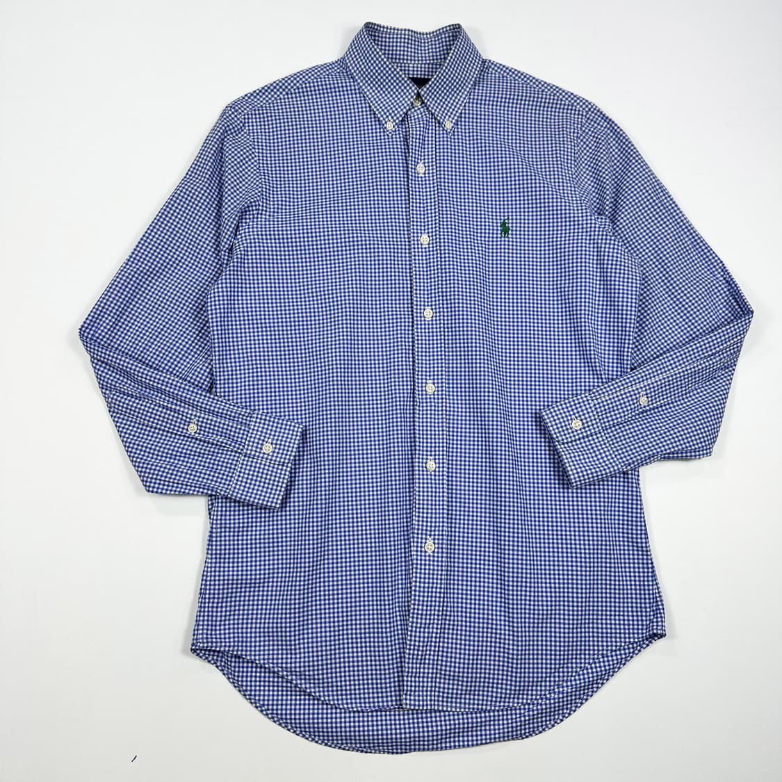 폴로 랄프로렌 포니 클래식 블루 체크셔츠 (S) 상품이미지2