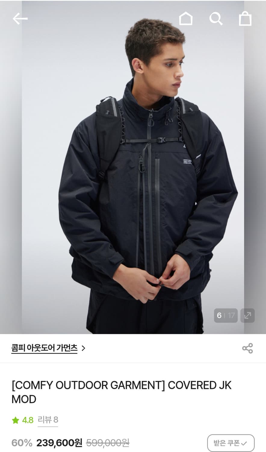 [COMFY OUTDOOR GARMENT] COVERED JK MOD 상품이미지3