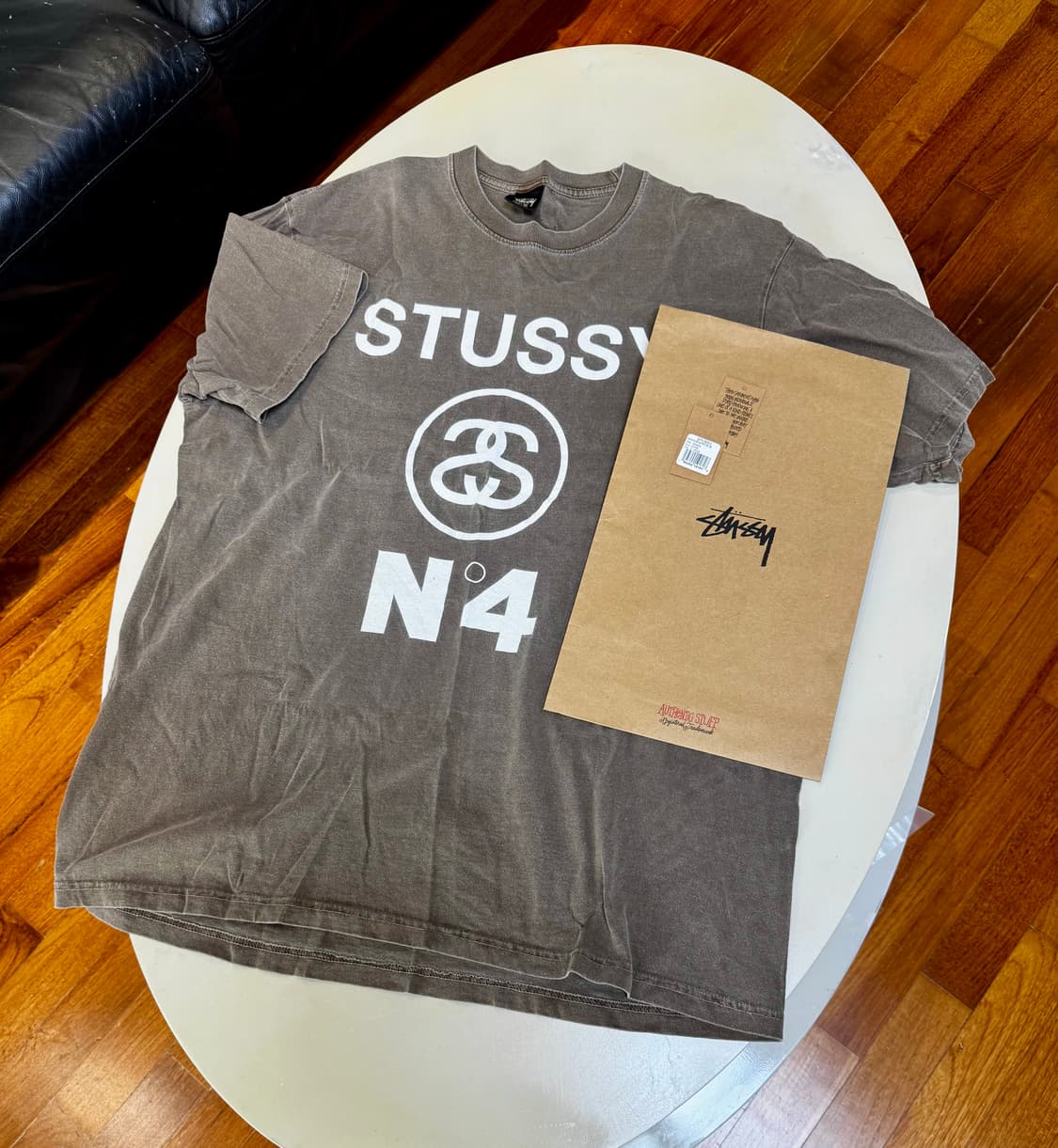 [정품택, 봉투] 스투시 STUSSY N4 fig dyed 반팔 XL 상품이미지1