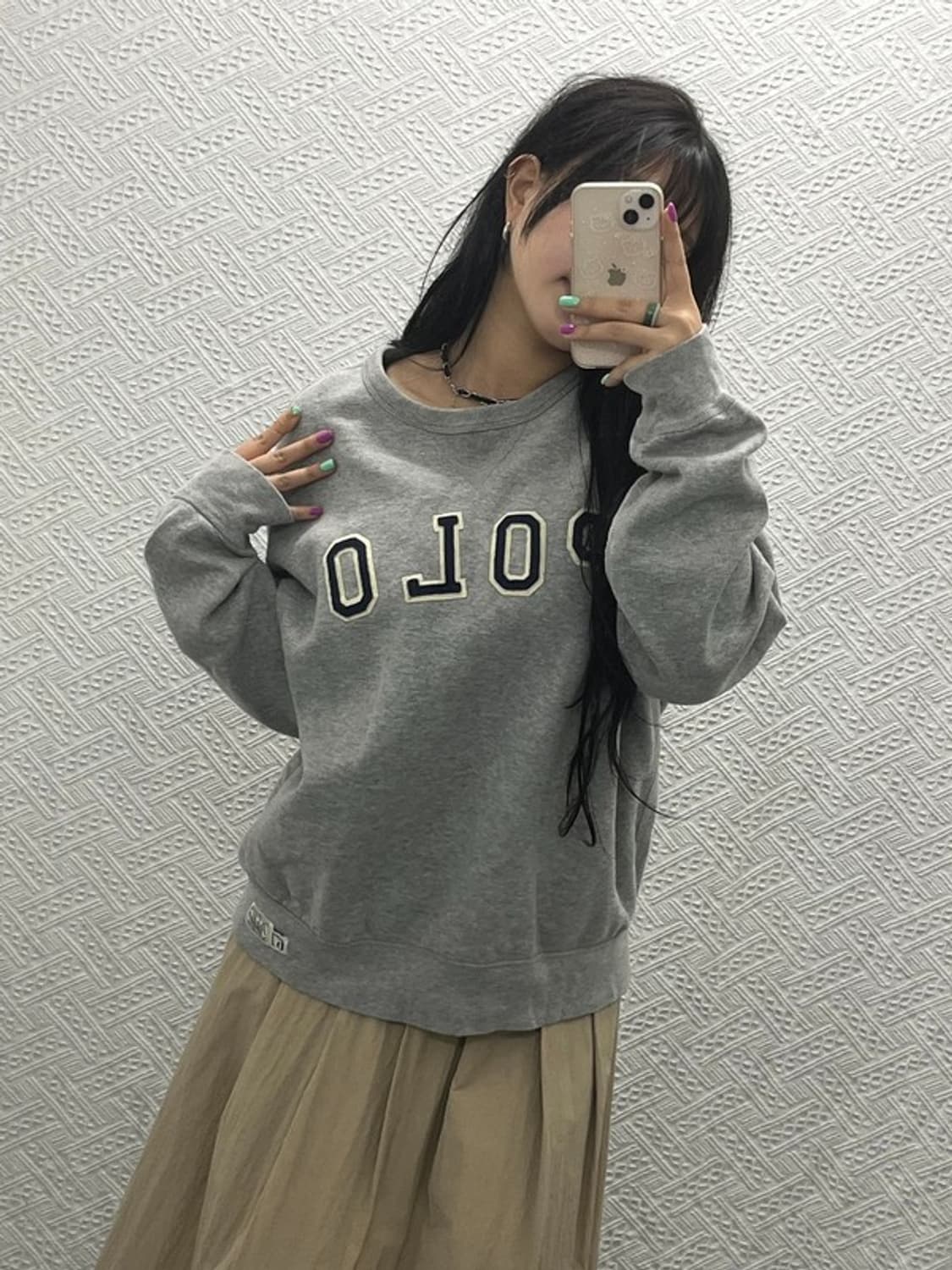 폴로 랄프로렌 빈티지 베이직 빅 로고 맨투맨 L C06573 상품이미지2