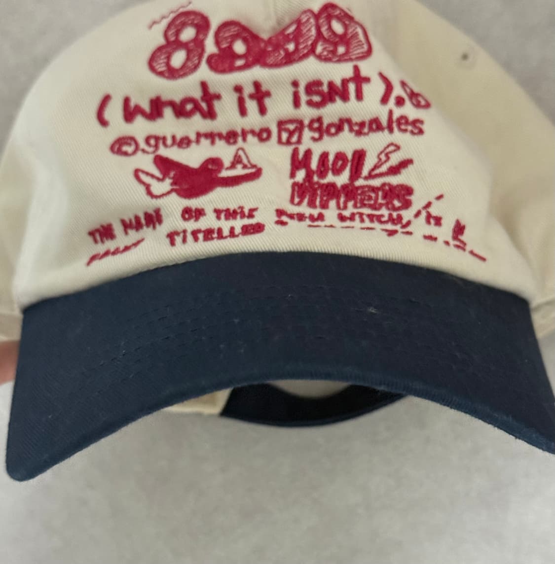 왓잇이즌 아이보리 볼캡 상품이미지2