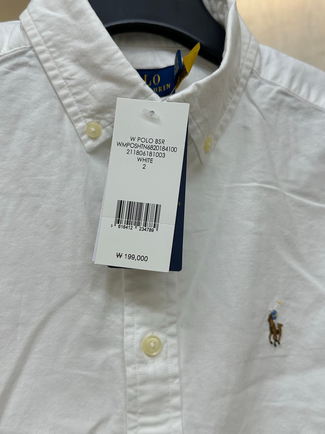 폴로 랄프로렌 클래식핏 옥스포드 셔츠 화이트 - 우먼 2사이즈 상품이미지1