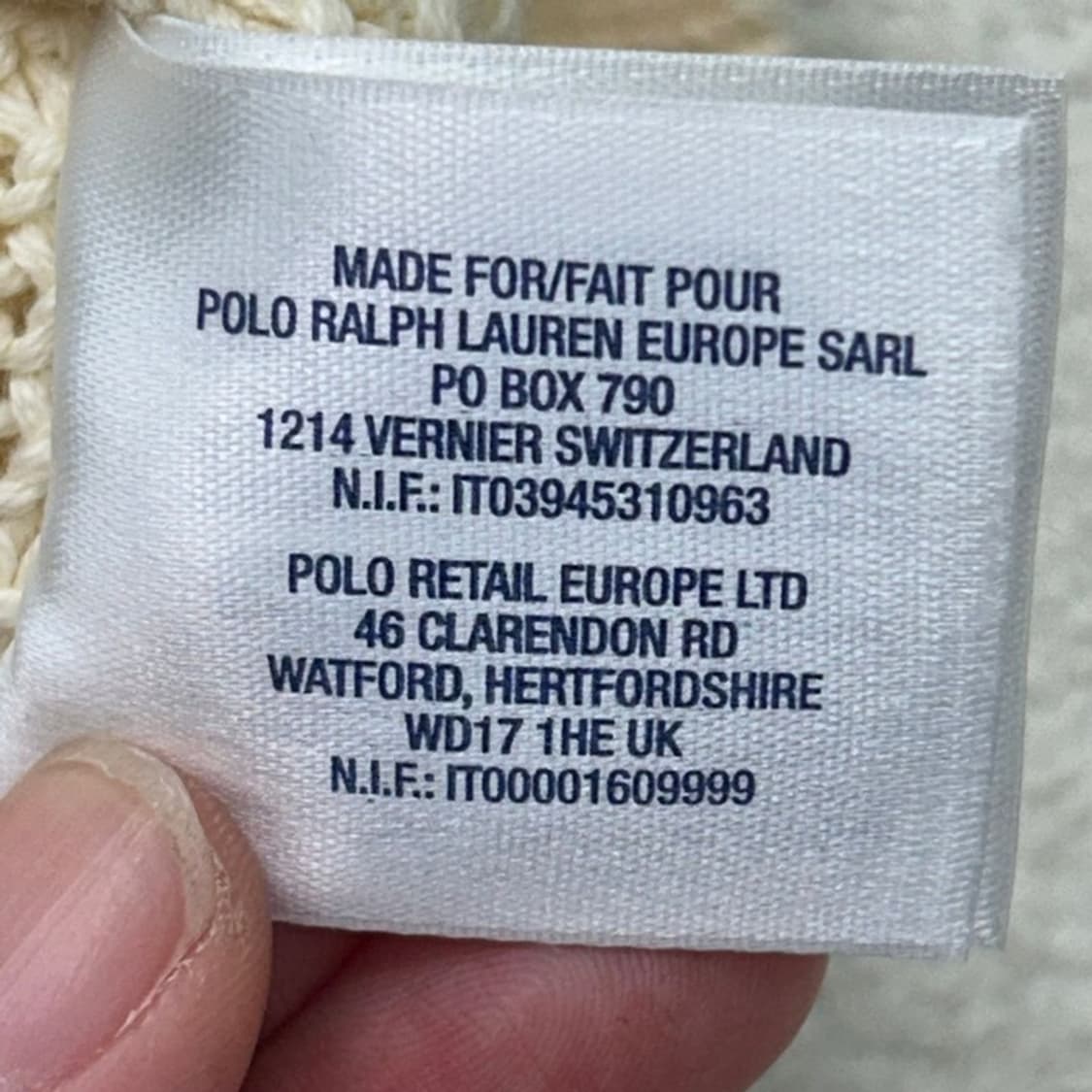 폴로랄프로렌 걸즈 아이보리 가디건 L 상품이미지6