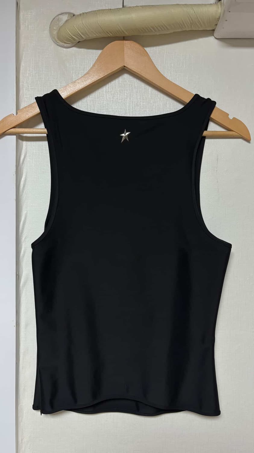 H&M x Mugler Corset Waist Tank Top Black 상품이미지2
