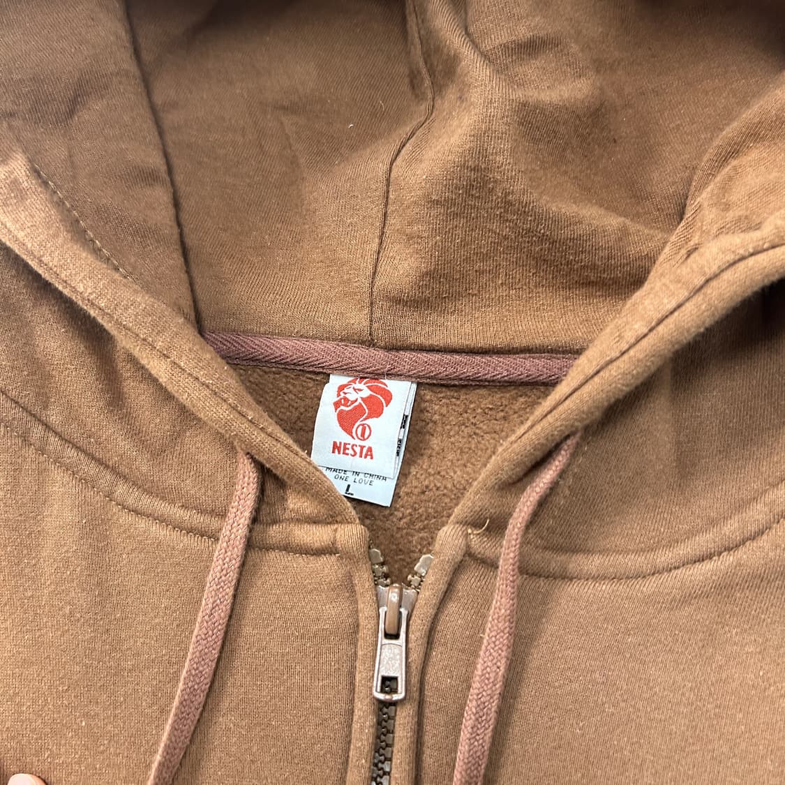 네스타 브라운 빅프린팅 집업 후디  상품이미지7