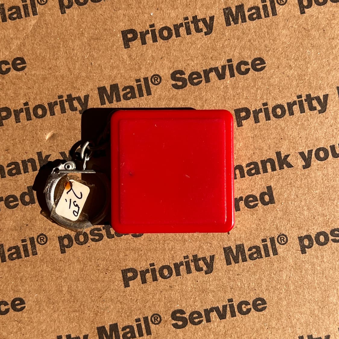 90s vtg Red Tape Measure Keyring 상품이미지2