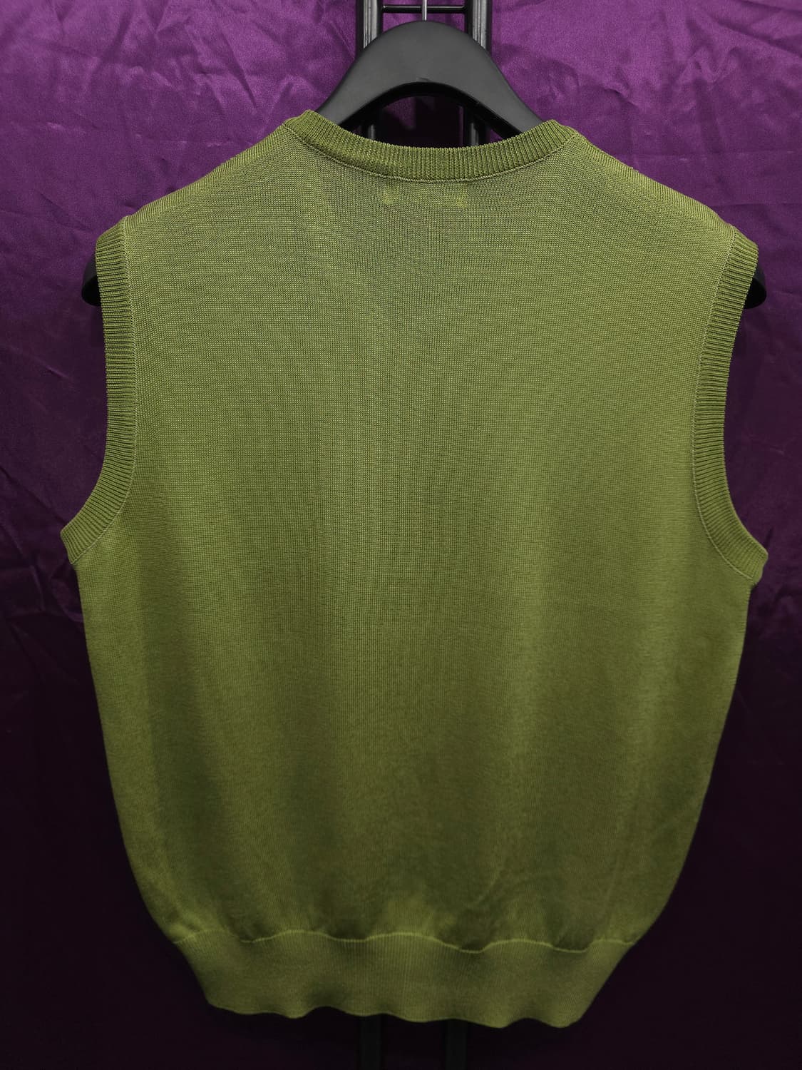 크로커다일 망사 아가일패턴 니트 조끼 100 상품이미지2