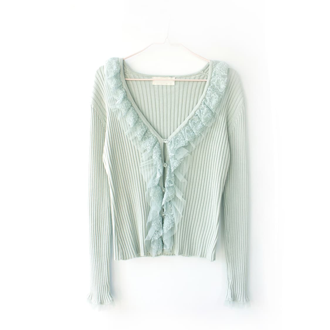  에메랄드 클리어 가디건 상품이미지1