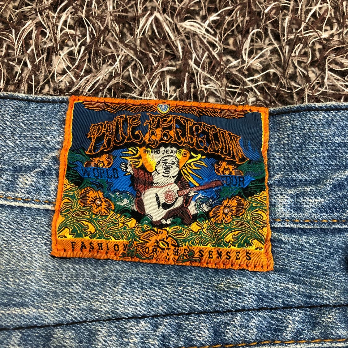 트루릴리전 월드투어 레더 포켓 플레어 부츠컷 데님 팬츠 상품이미지4