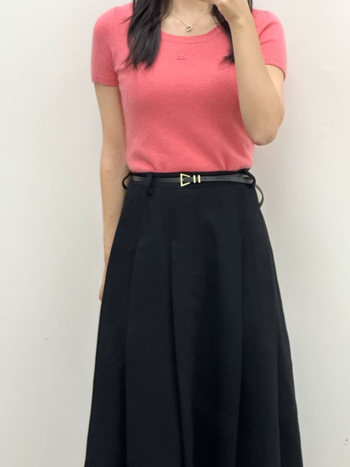 courreges / 꾸레쥬 핑크 캐시미어 니트  상품이미지8