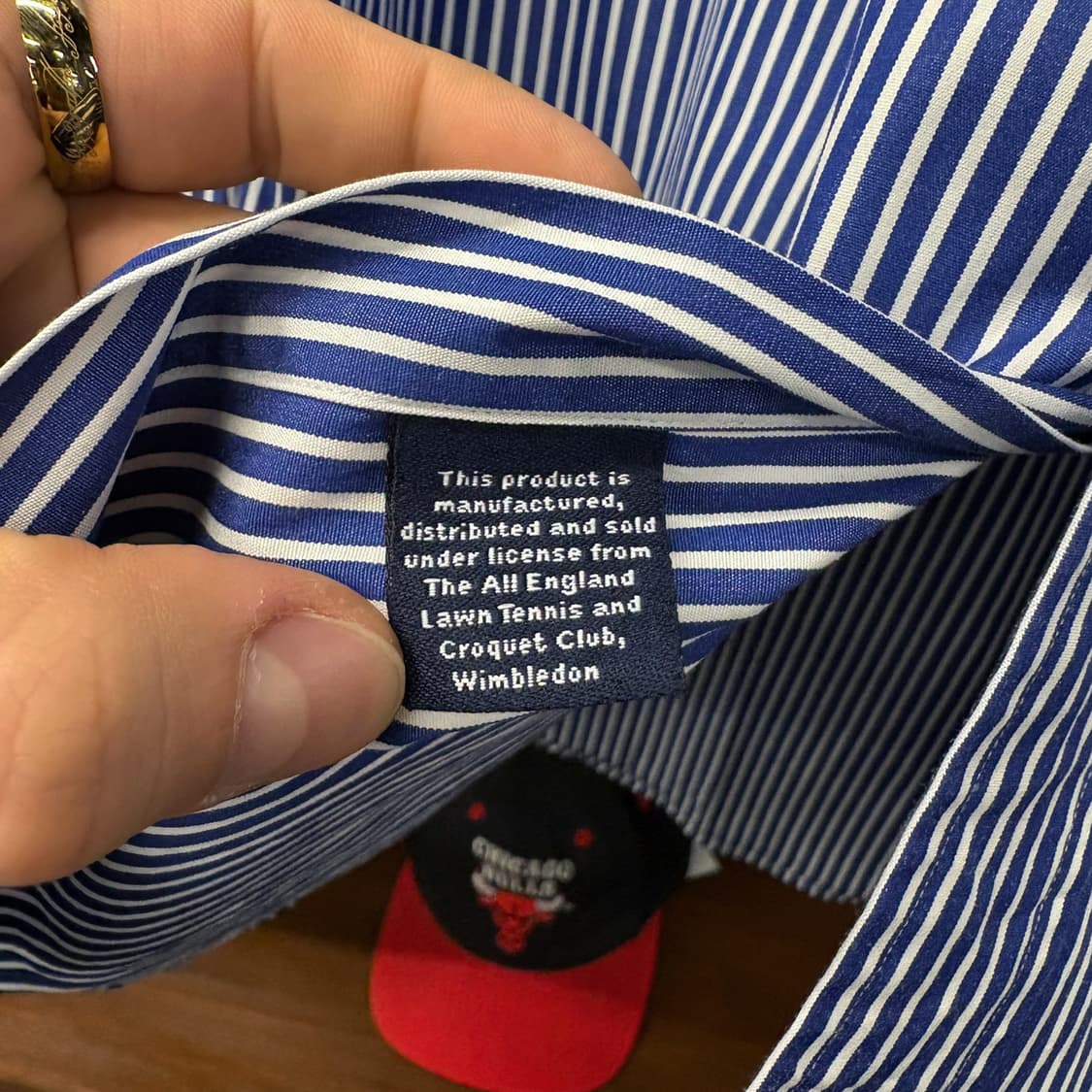 90s 폴로 랄프로렌 윔블던 니트드레스 스트라이프 저지셔츠 N445 상품이미지6