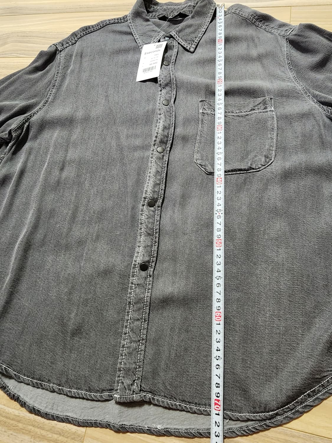 에잇세컨즈반팔데님셔츠L사이즈 상품이미지7