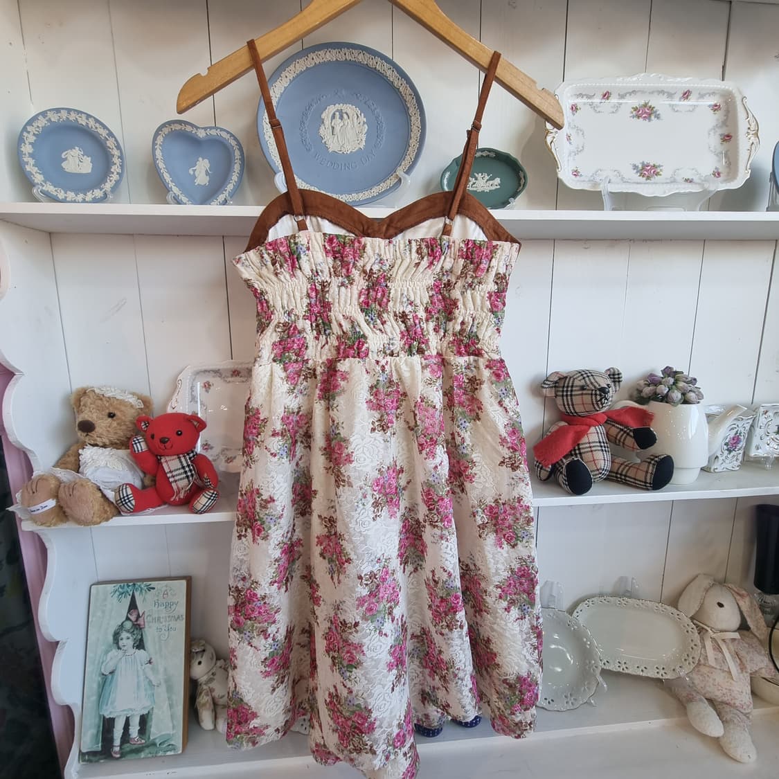 플라워 레이스 스트랩 원피스 상품이미지5