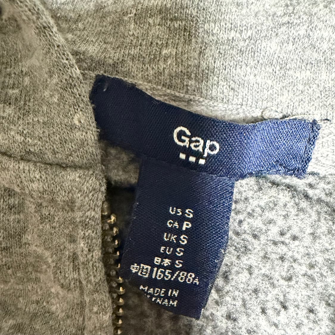 갭 그레이 후드집업 s 상품이미지3