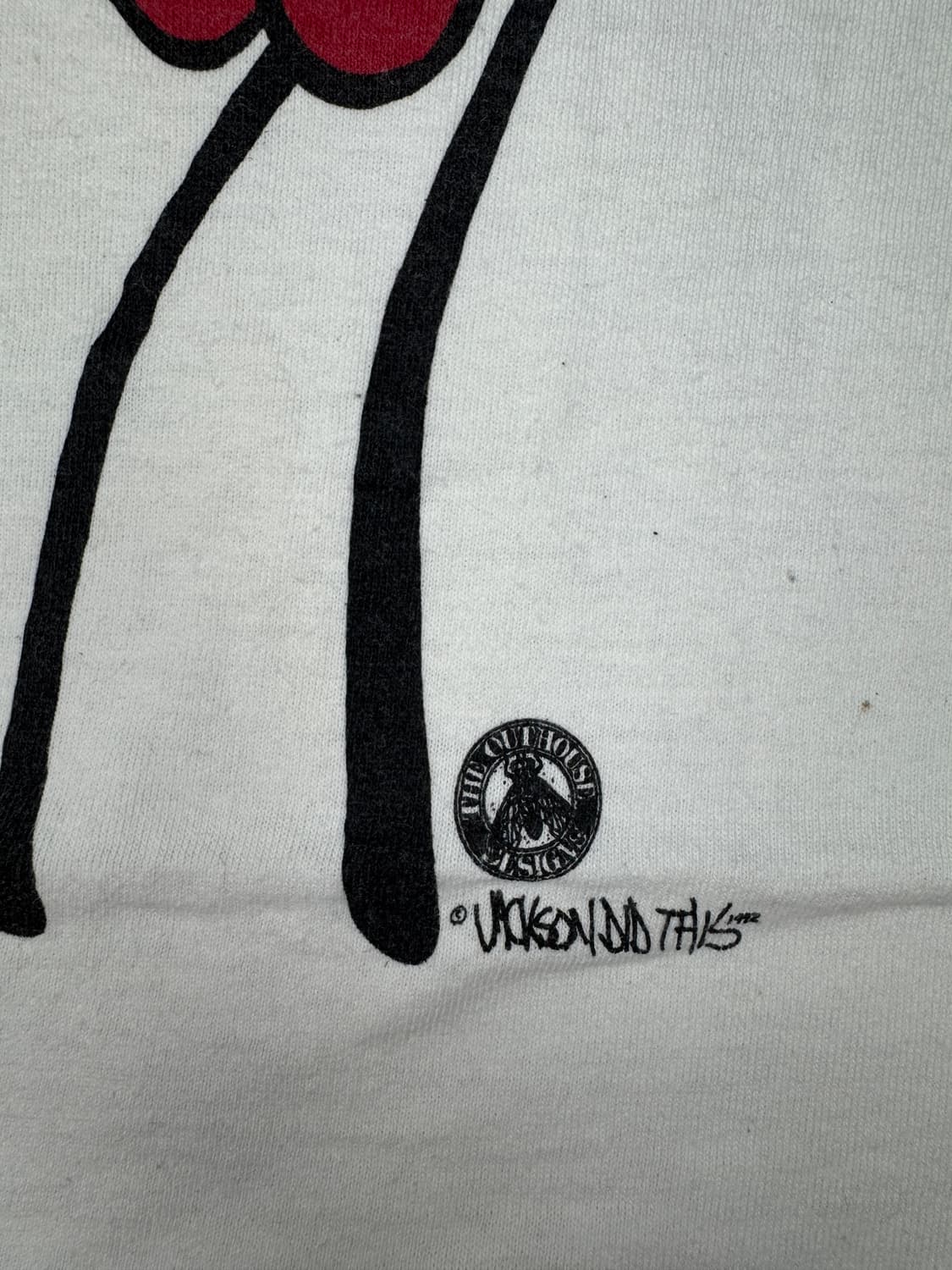 빈티지 90s cock 프린팅 티셔츠 L 상품이미지3