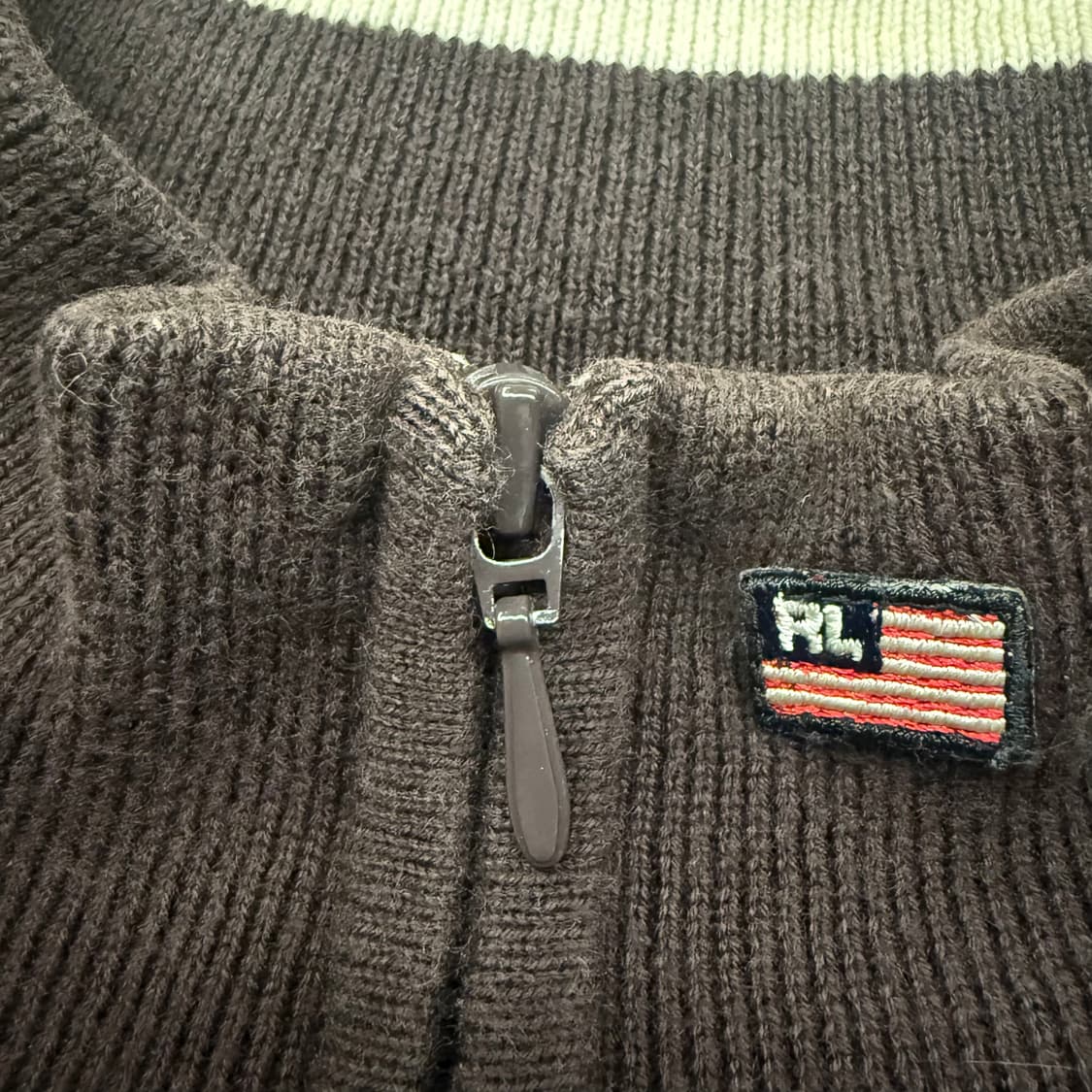 폴로진스 초코 브라운 니트 집업  상품이미지7