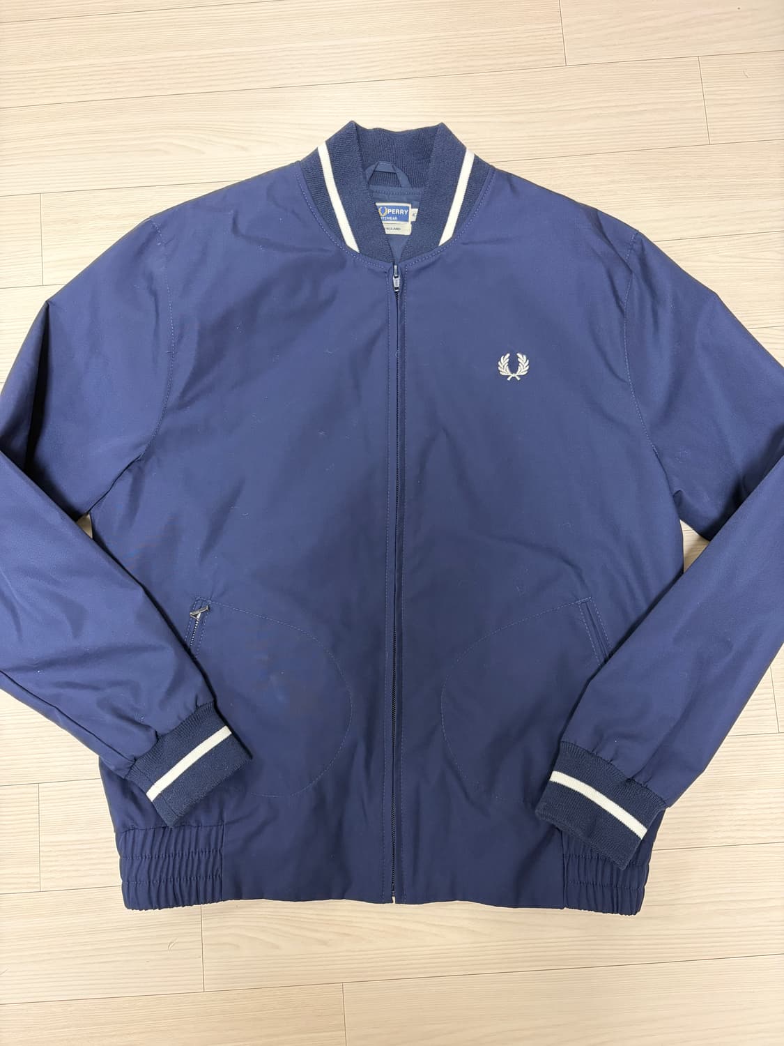프레드페리 테니스 보머 자켓 네이비 상품이미지1