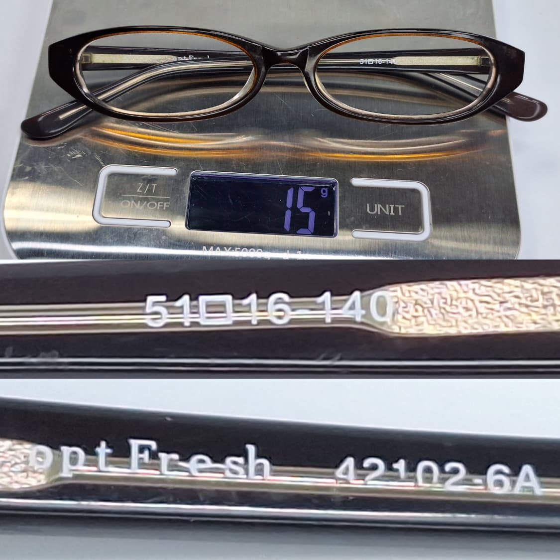 일본 내수용 opt Fresh 42102-6A 슬림 뿔테 안경테 안경 상품이미지3