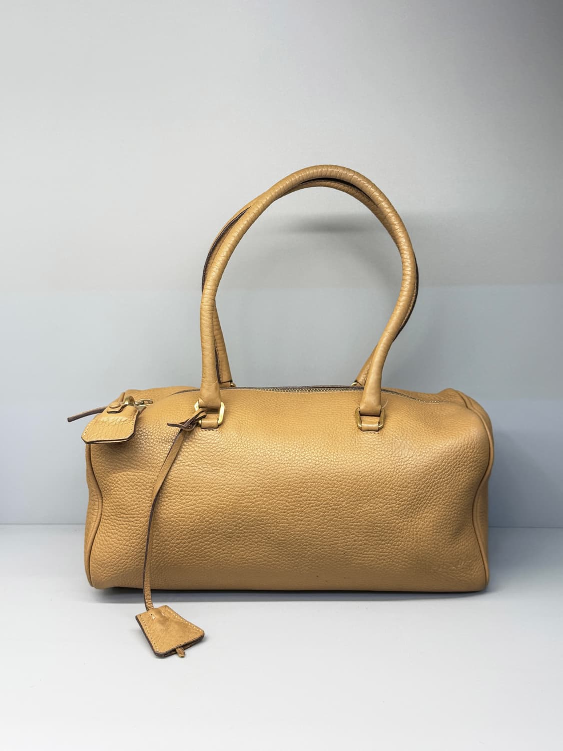 프라다 카멜 그레인 레더 보스턴 숄더백 상품이미지4