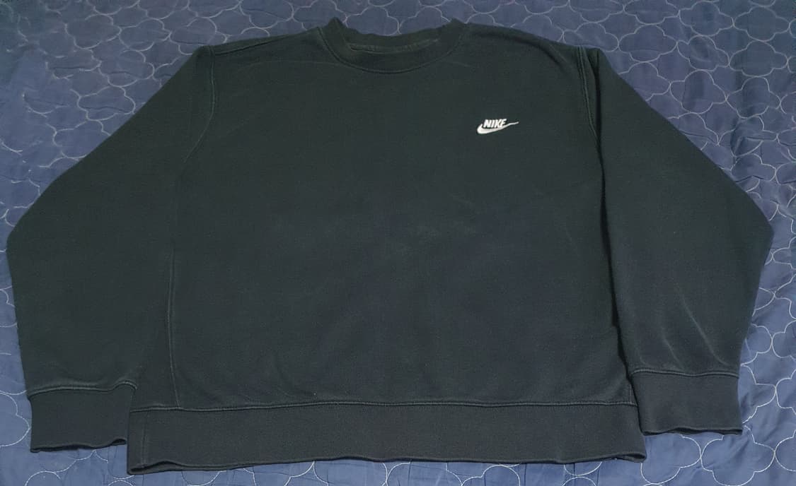 나이키 클럽 기모 긴팔 티셔츠 블랙 (2XL) 상품이미지1