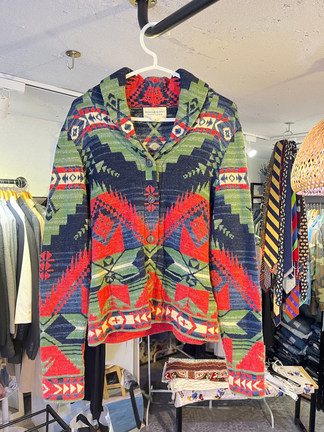 데님앤서플라이 숄카라 니트 가디건 상품이미지1