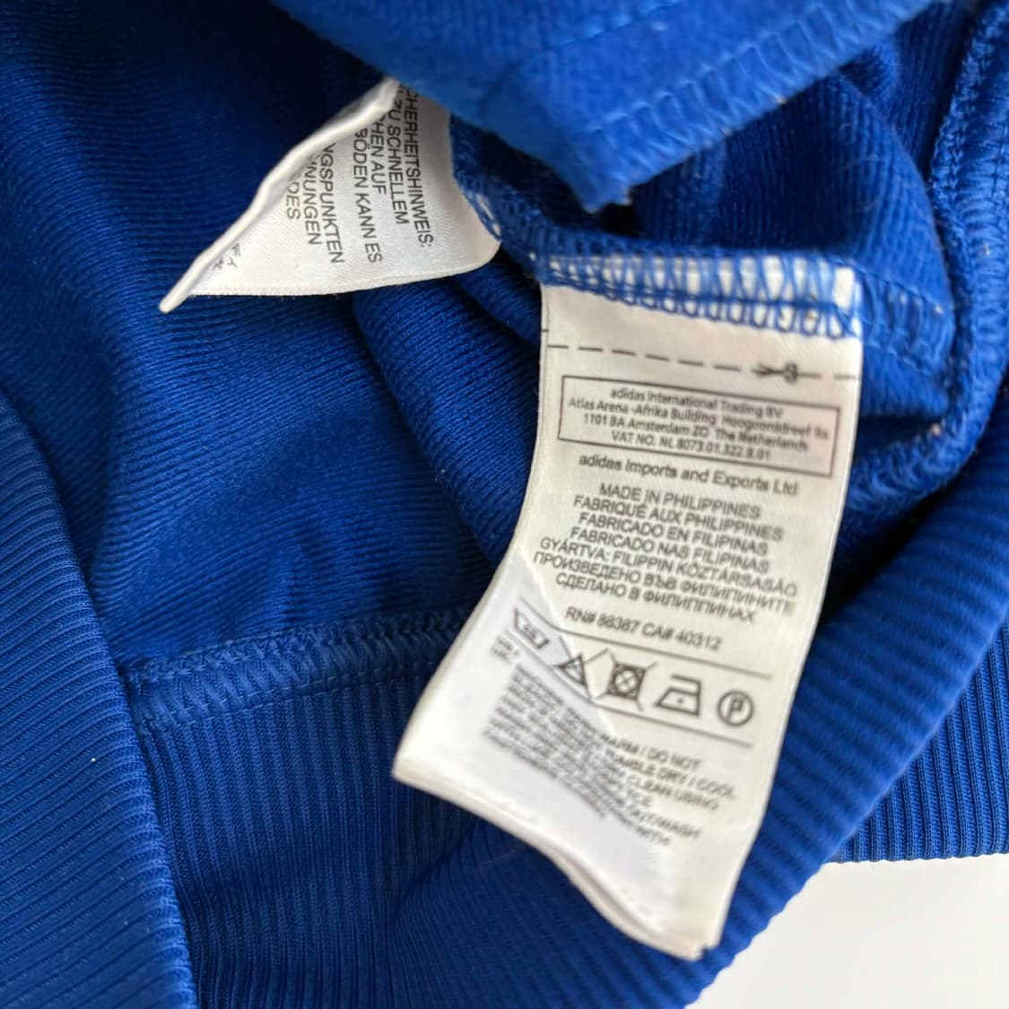 아디다스 블루 구파이어버드 트랙탑 희귀져지(S) 상품이미지5