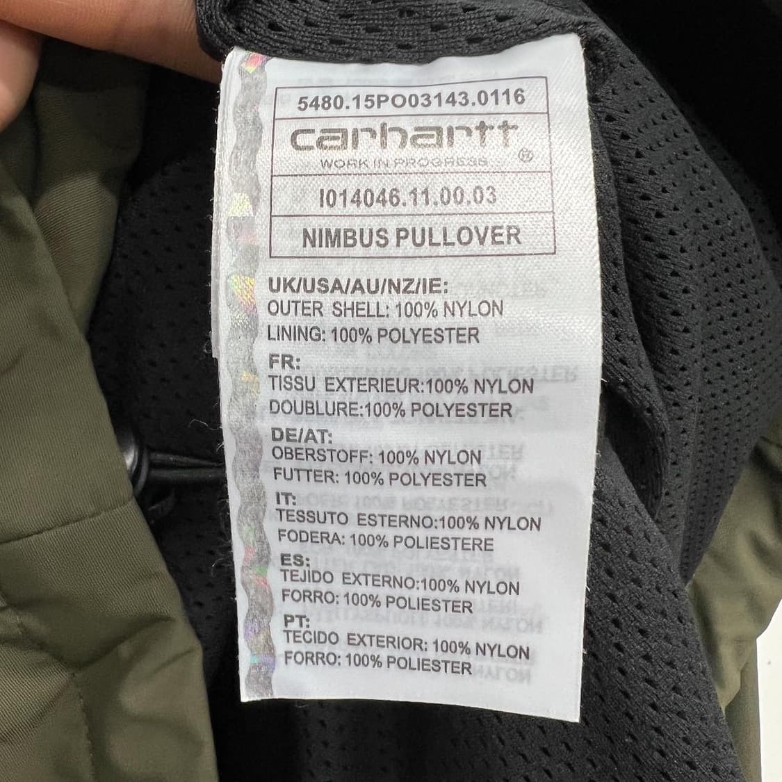 칼하트 님부스 풀오버 아노락 상품이미지8