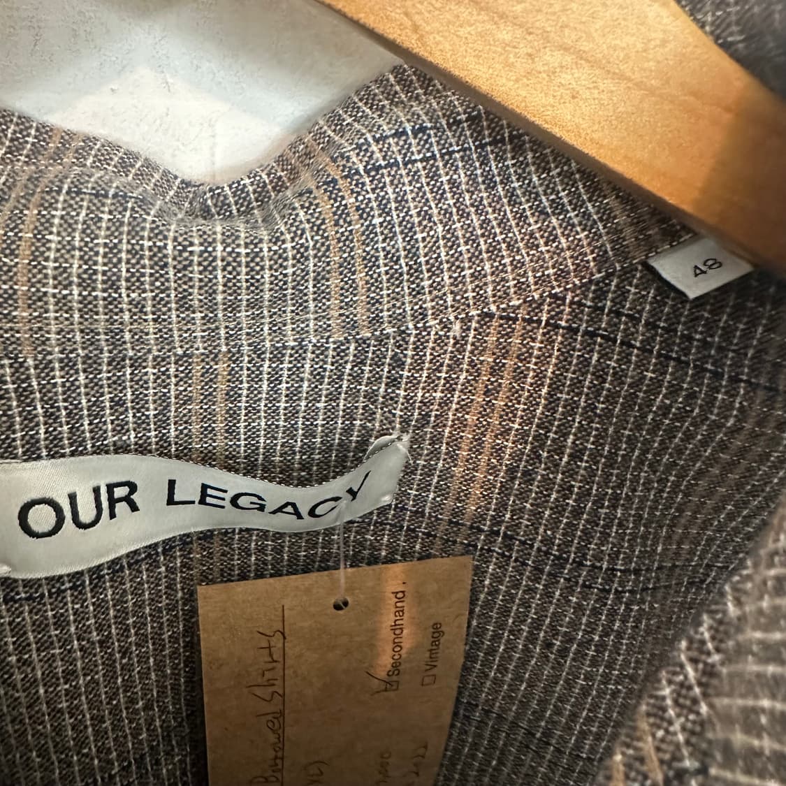 아워레가시 보로우드 BD 체크 셔츠 상품이미지5