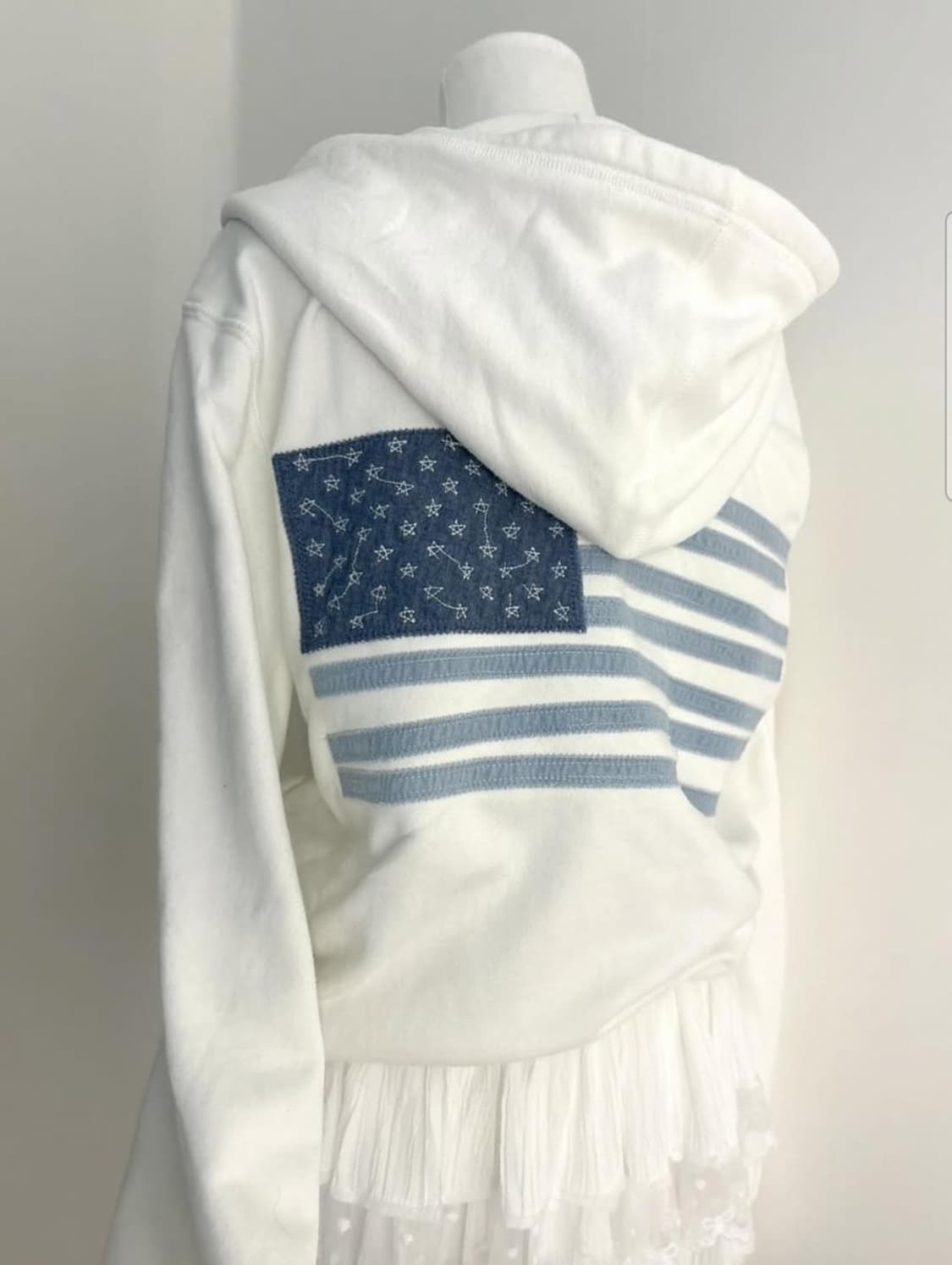 (판매) gap 갭 데님 성조기 후드집업 후드티 상품이미지1