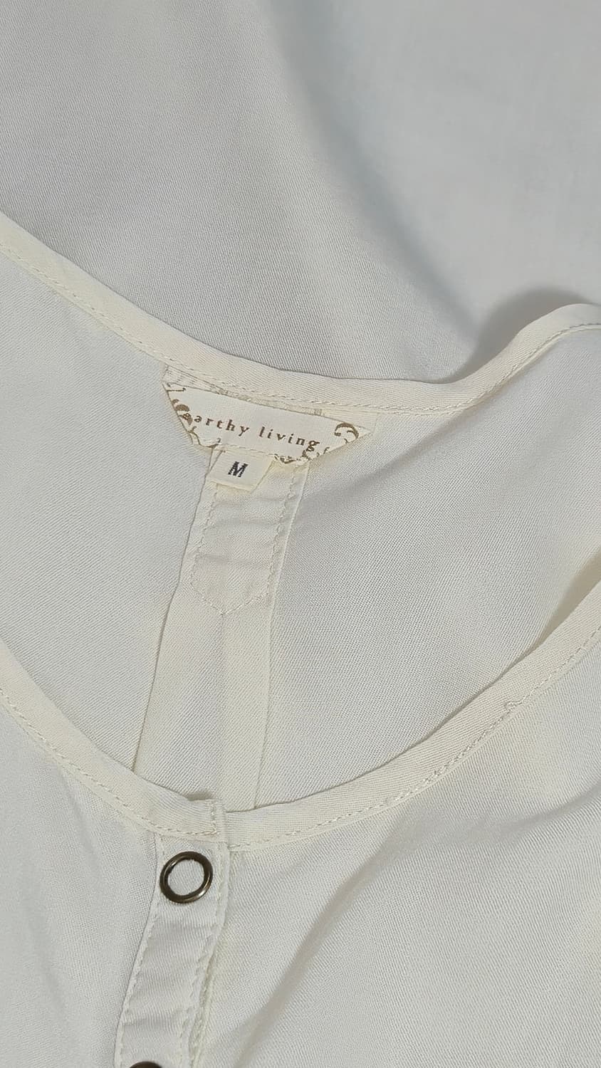 탑밸류 헨리넥 나시 원피스 아이보리 리오셀 투포켓
 상품이미지5