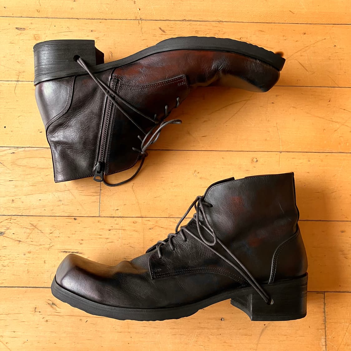 Whoop de doo 훕데두 스퀘어 레이스 스루 힐 부츠 (270) 상품이미지1