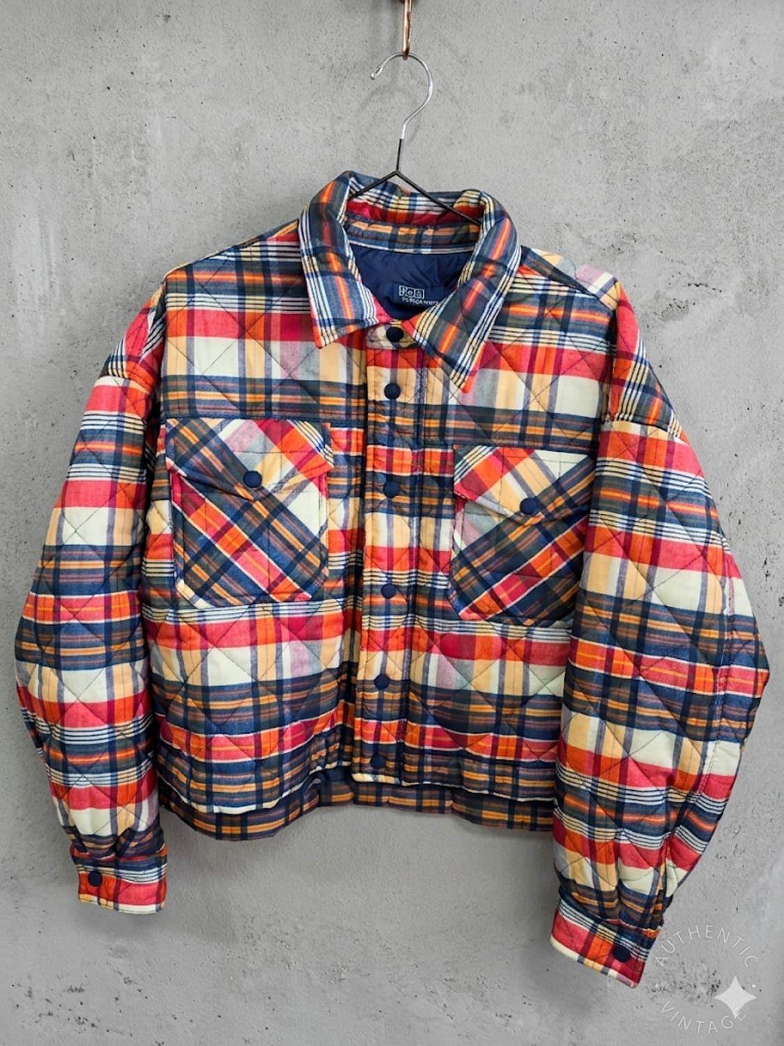 폴로 랄프로렌 퀄팅 플래드 셔츠 자켓 (SP 사이즈) 상품이미지1