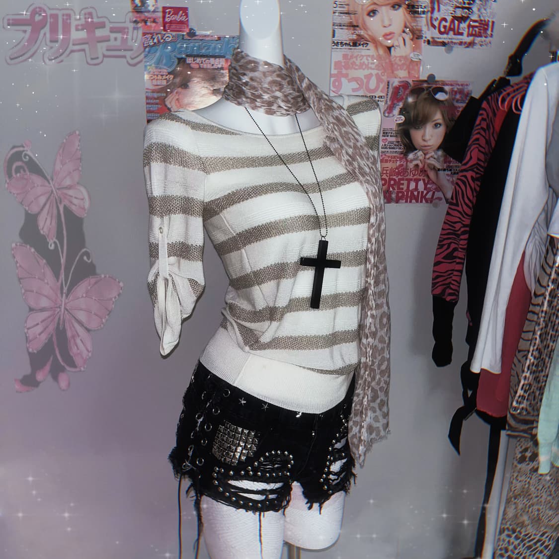 로걀 라떼갸루 펄 딱붙핏 니트 상품이미지2