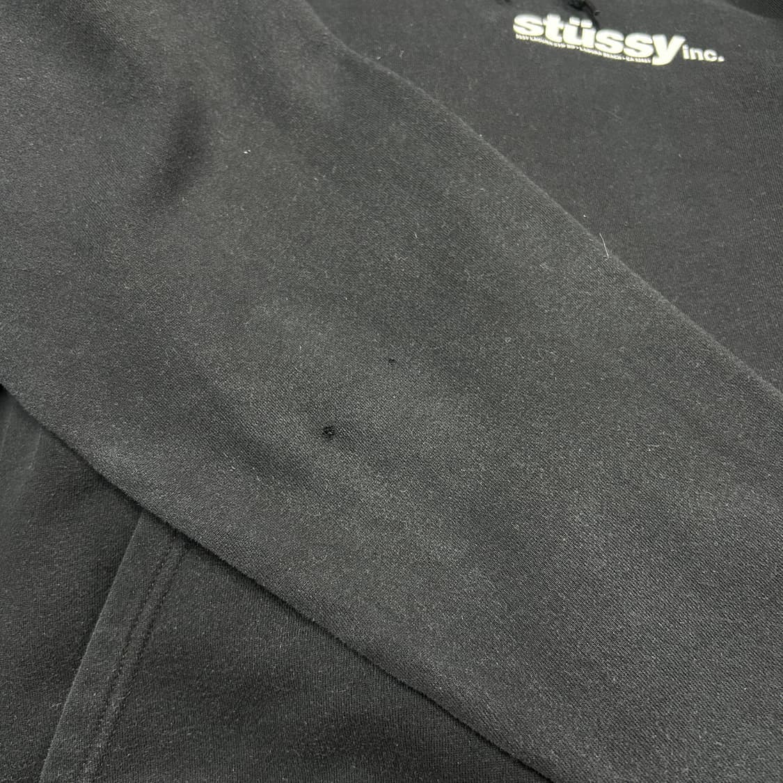 스투시 이탈릭 빅로고 후드티 블랙 상품이미지7