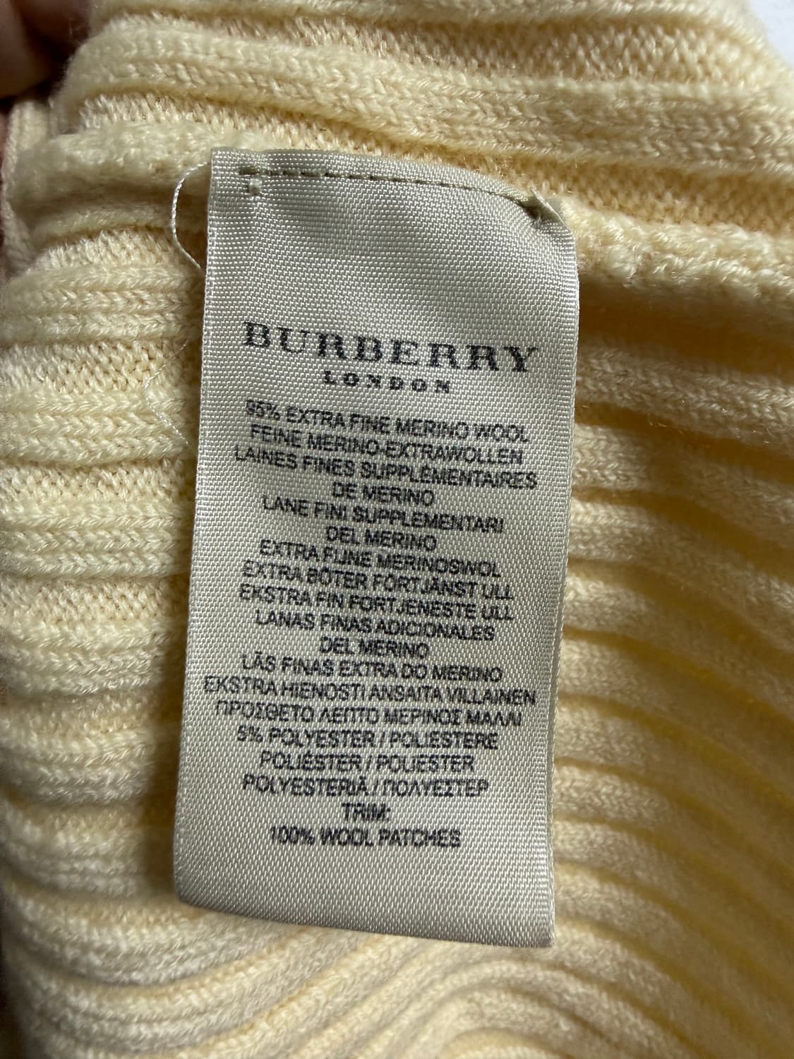 버버리 런던 메리노 울 집업 니트 가디건 상품이미지4