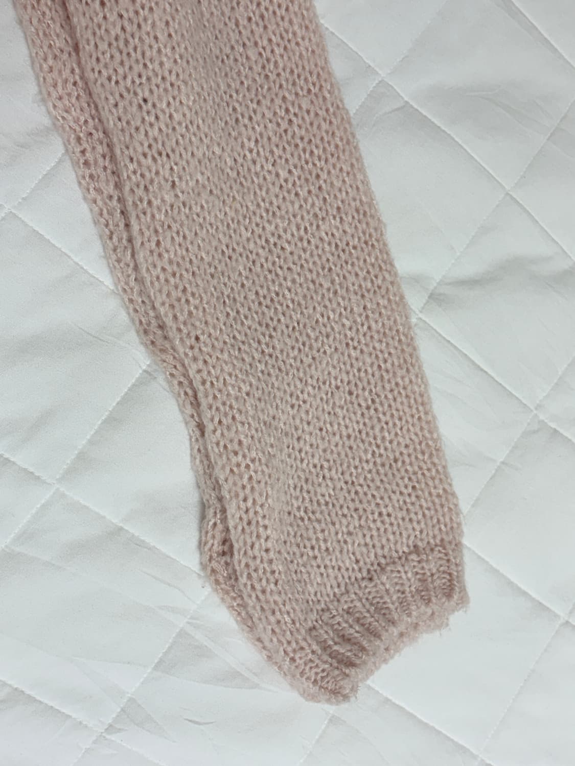 쓰리타임즈 랩 니트 탑 핑크 상품이미지3