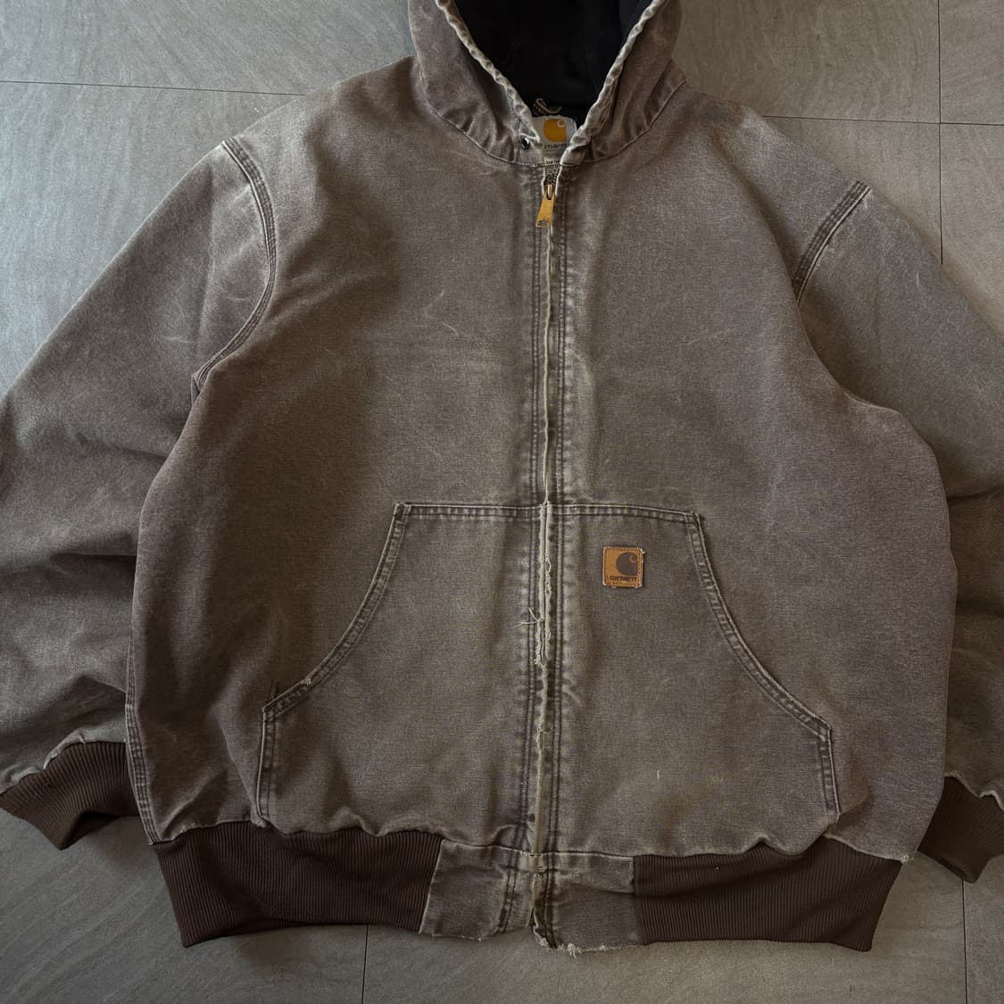 칼하트 정품 j28 브라운 액티브 자켓  상품이미지3