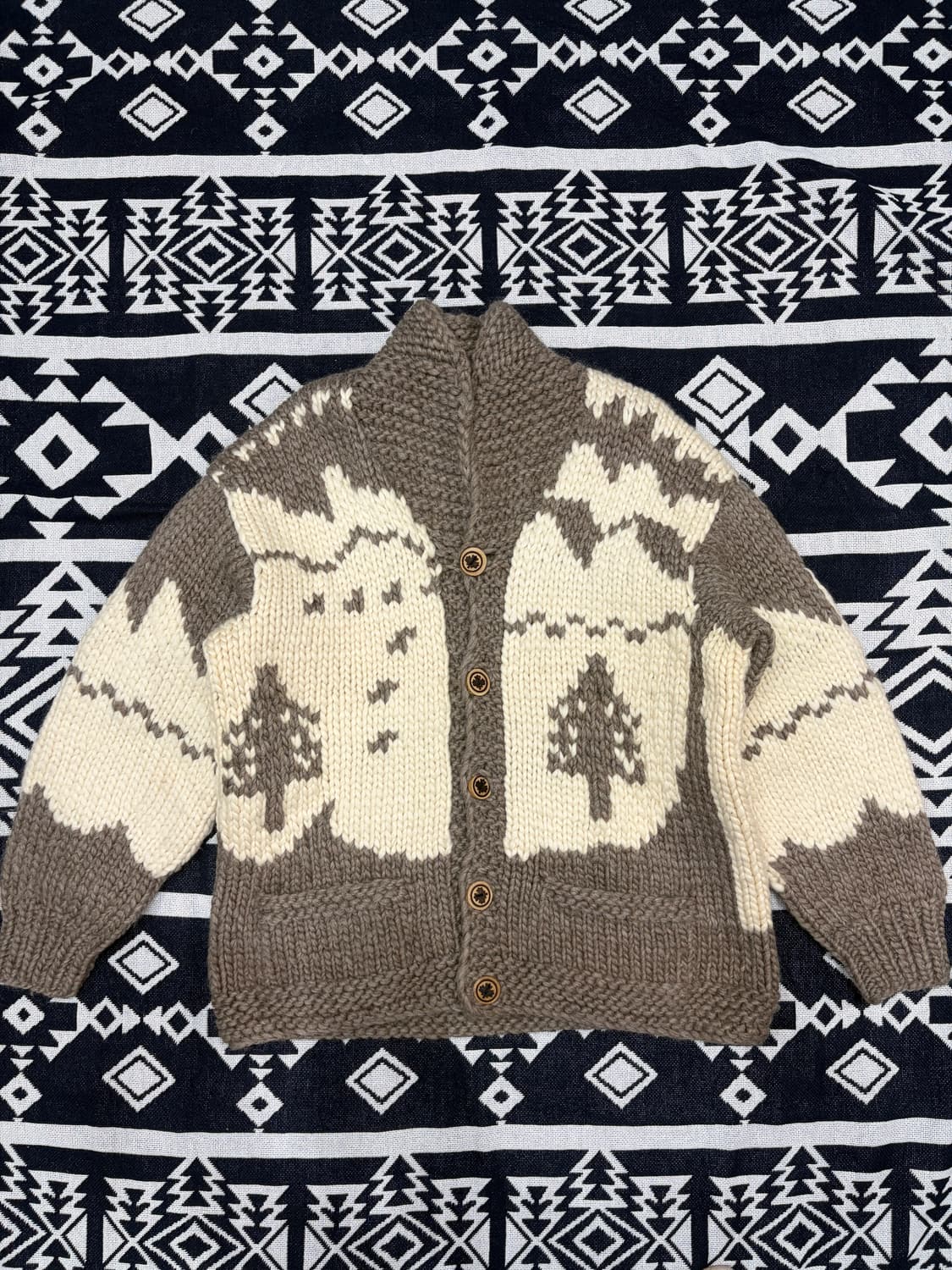 Cowichan (canadian sweater) L 북극곰 코위찬 상품이미지2