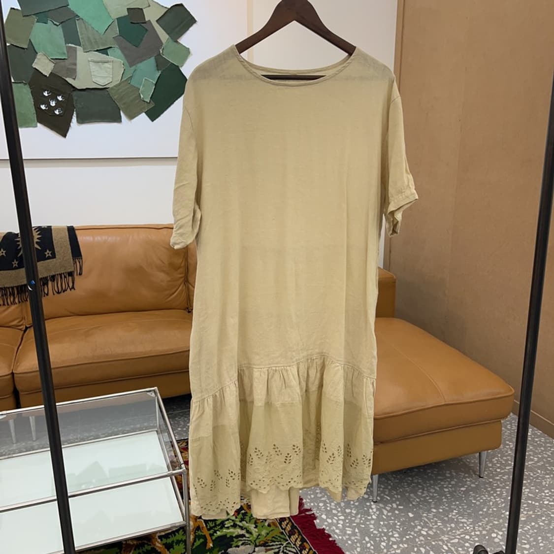 빈티지 모리걸 반팔 오버핏 원피스 C04405  상품이미지1