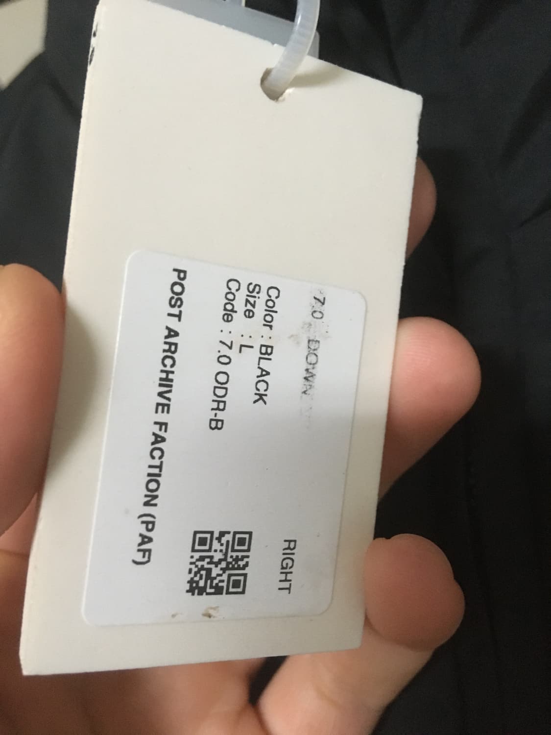 파프 7.0 다운 라이트 블랙 판매합니다 상품이미지6