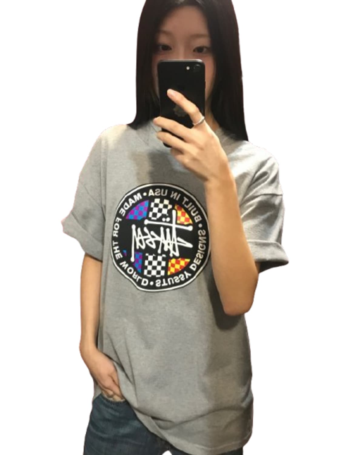 스투시 그래픽 그레이 티셔츠 상품이미지1