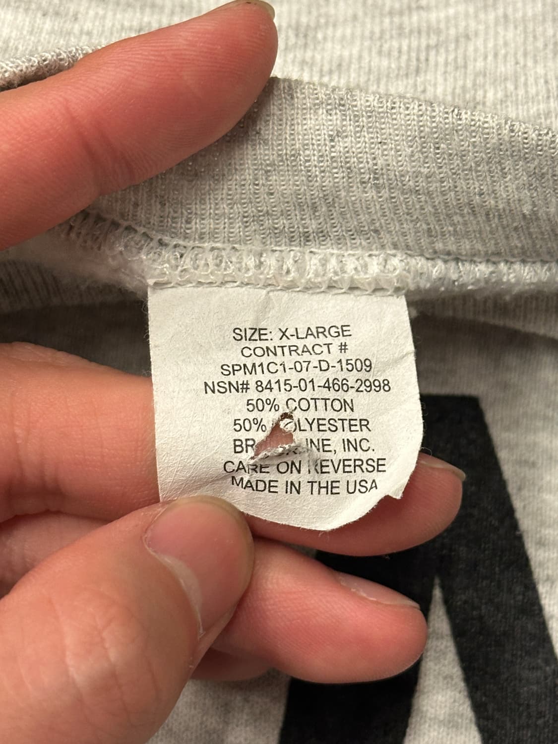 90s made in usa US ARMY 맨투맨 스웻셔츠 XL 상품이미지3