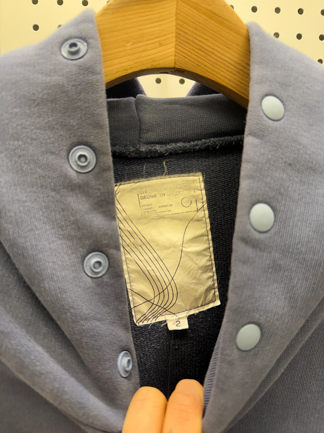 그레일즈 피그먼트 빅포켓 헤비 스웻 후드티 U375 상품이미지5