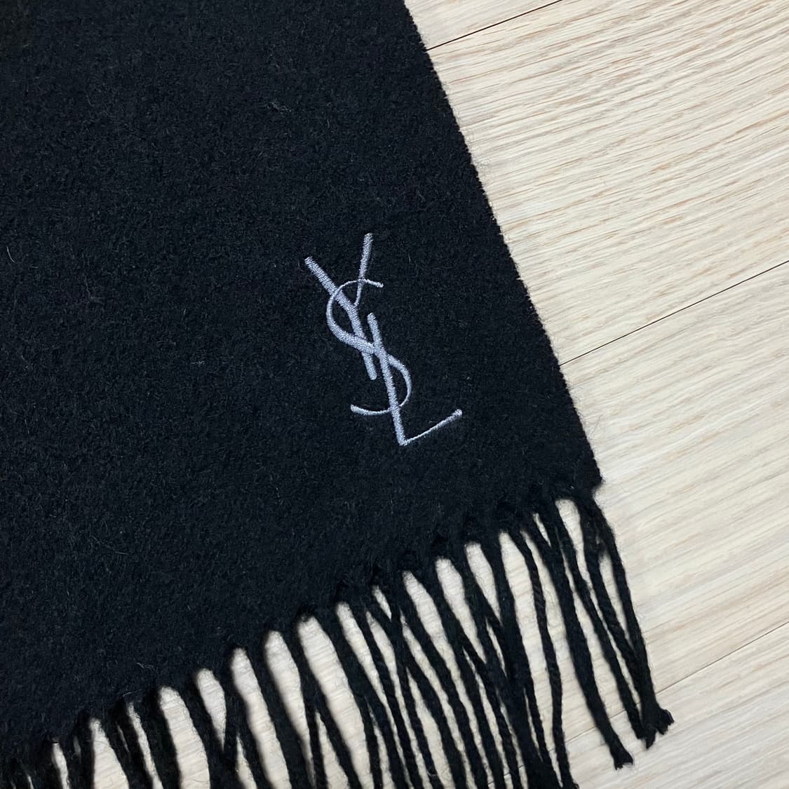 입생로랑 YSL 이태리메이드 울머플러 블랙 상품이미지3