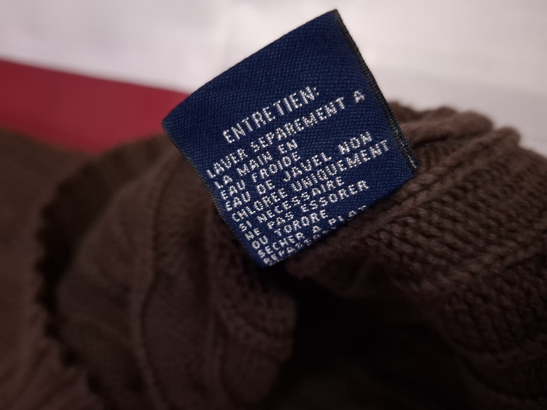 오리지날 랄프로렌폴로 스포츠 우먼 코튼 브이넥 케이블 니트 상품이미지5