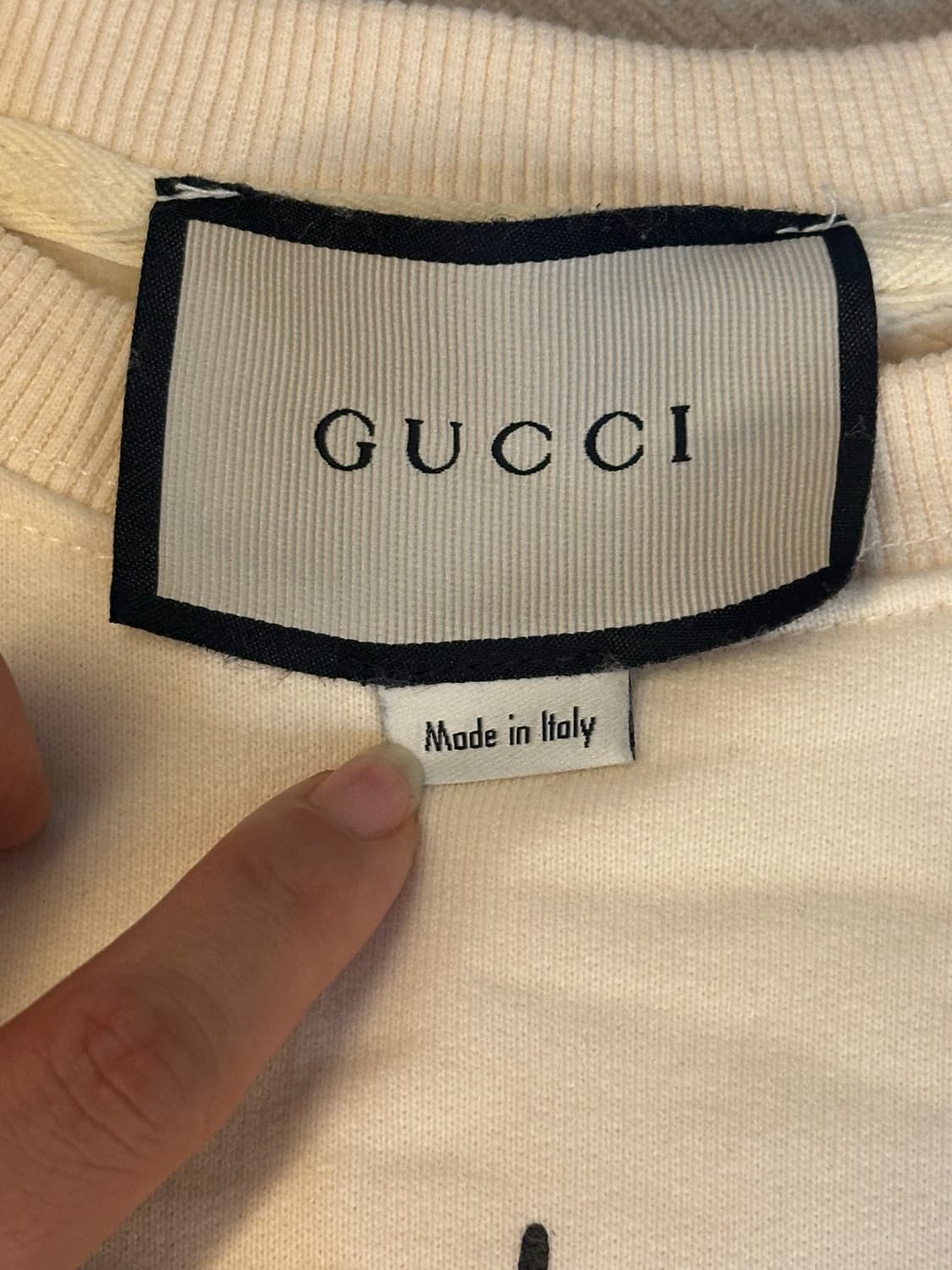 구찌 맨투맨 아이보리 상품이미지7