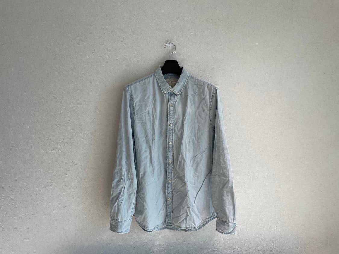 데님 서플라이 레귤러핏 라이트블루 셔츠 상품이미지1