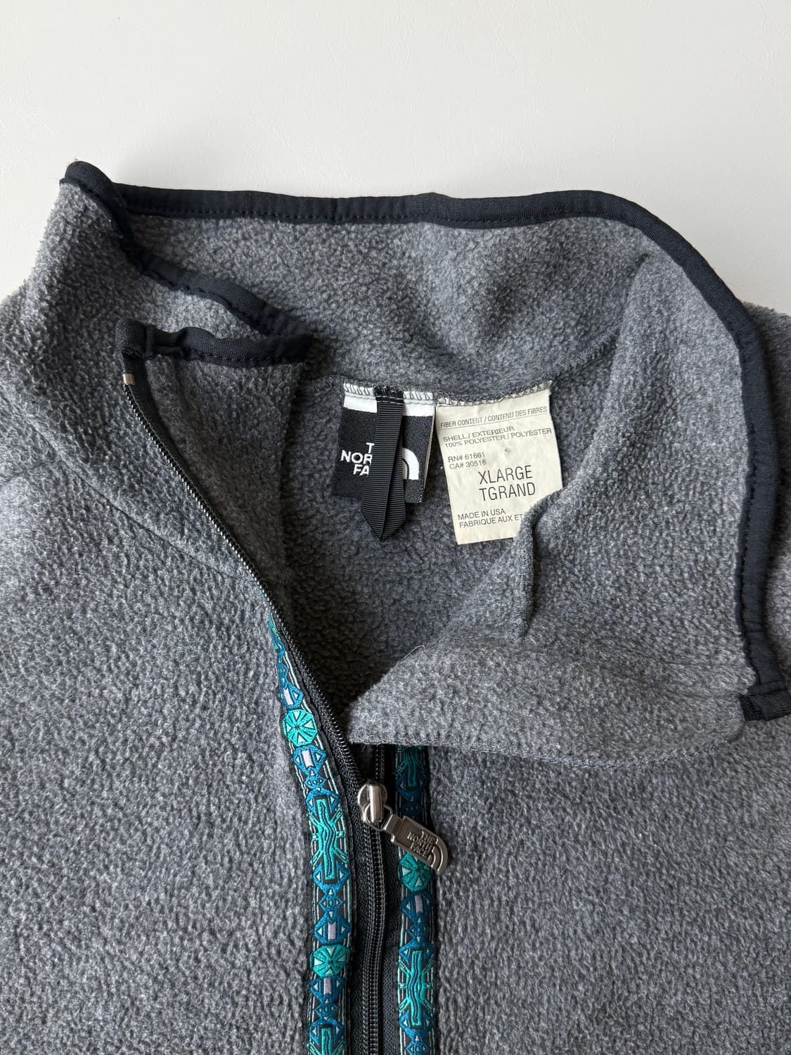 90s 노스페이스 플리스 풀오버 USA made 상품이미지4