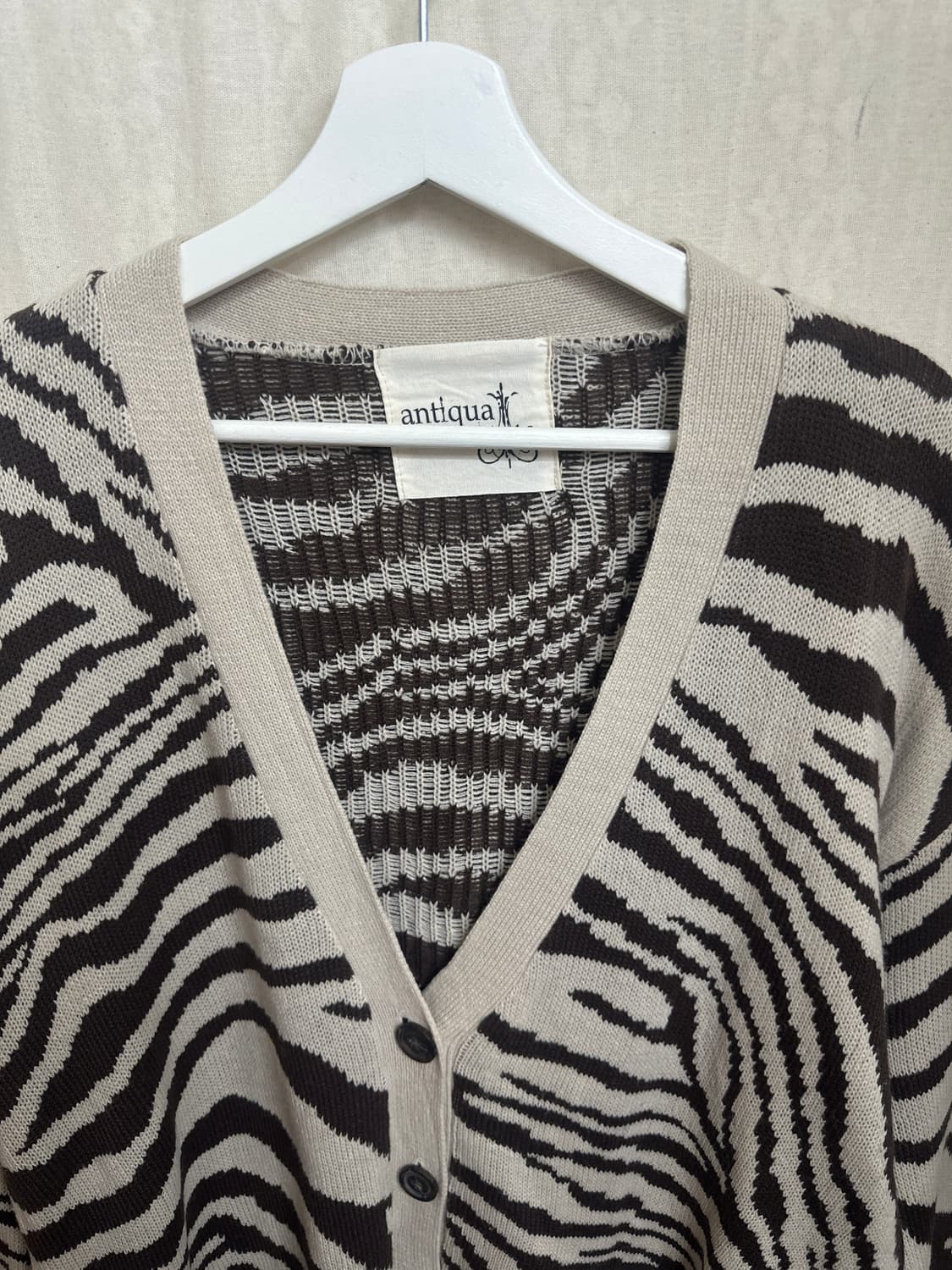 antiqua zebra cardigan 상품이미지3