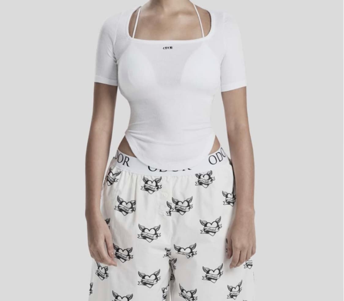 오도어 Square half tee 네이비 상품이미지3